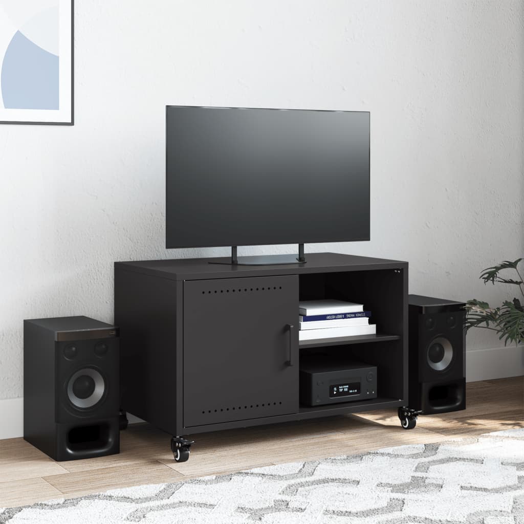 Meuble TV en acier style loft industriel-La-Fabrique-Industrielle
