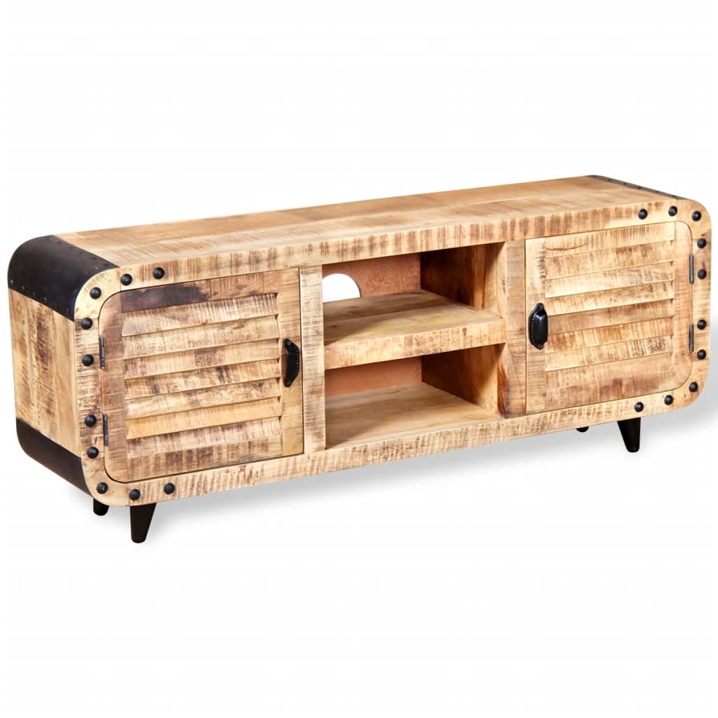 Meuble TV en bois de Manguier Industriel-La-Fabrique-Industrielle
