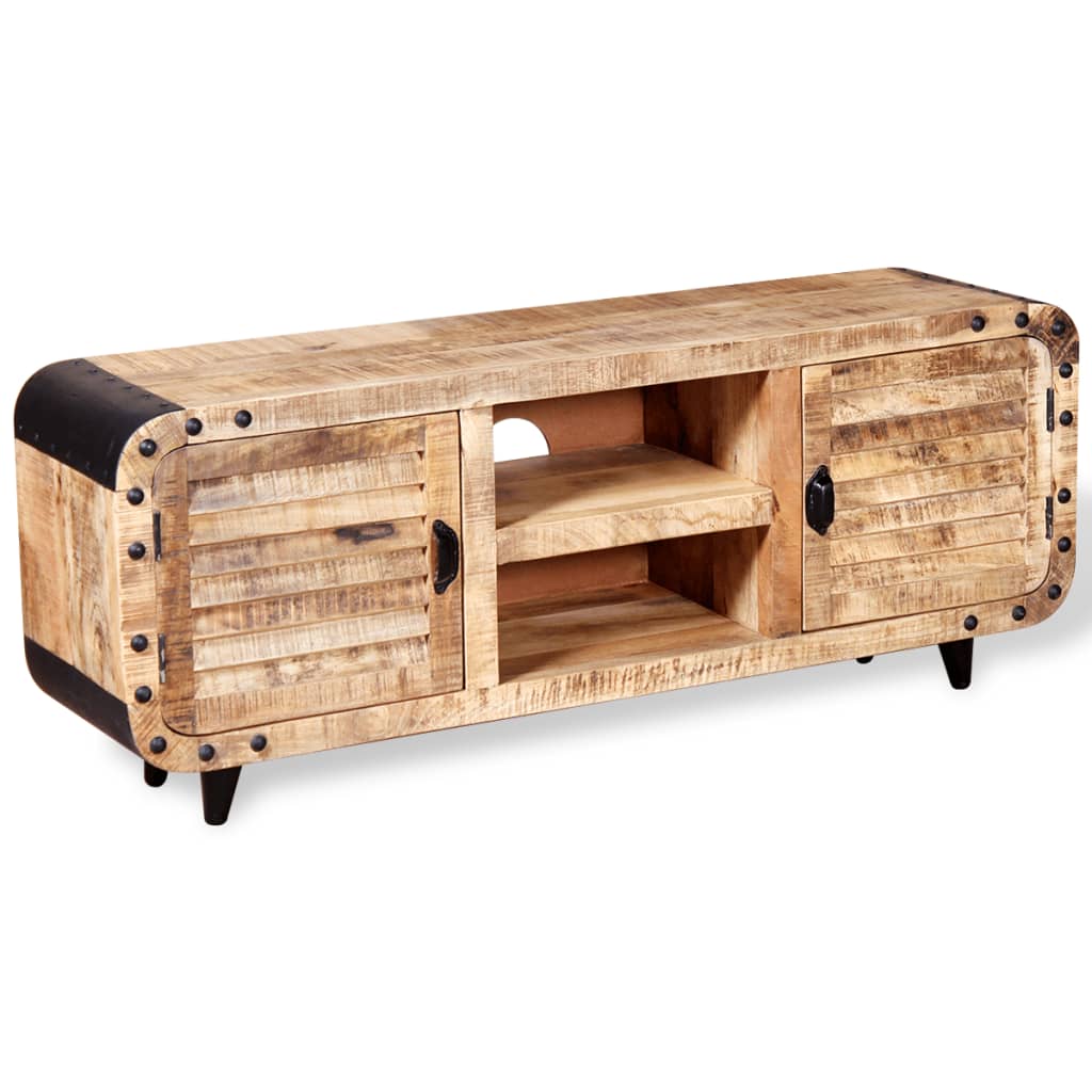 Meuble TV en bois de Manguier Industriel-La-Fabrique-Industrielle