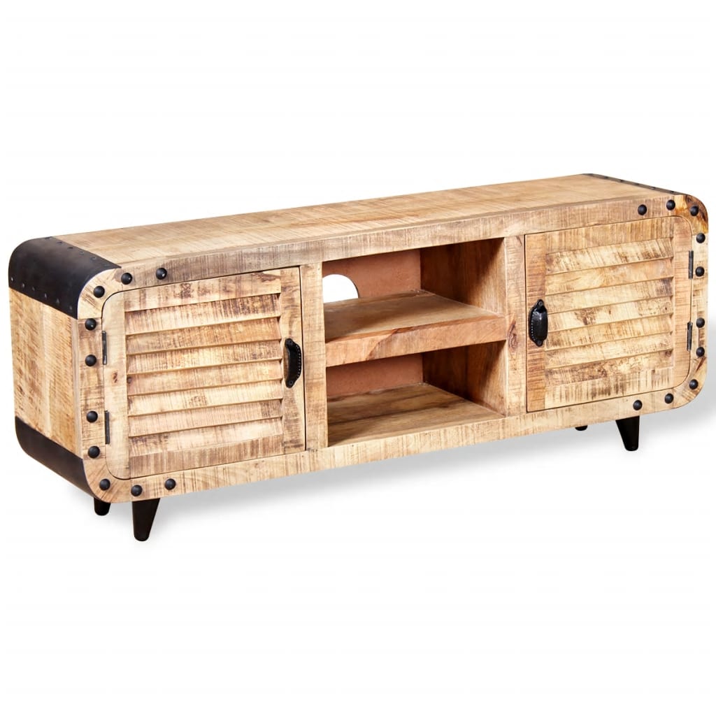 Meuble TV en bois de Manguier Industriel-La-Fabrique-Industrielle