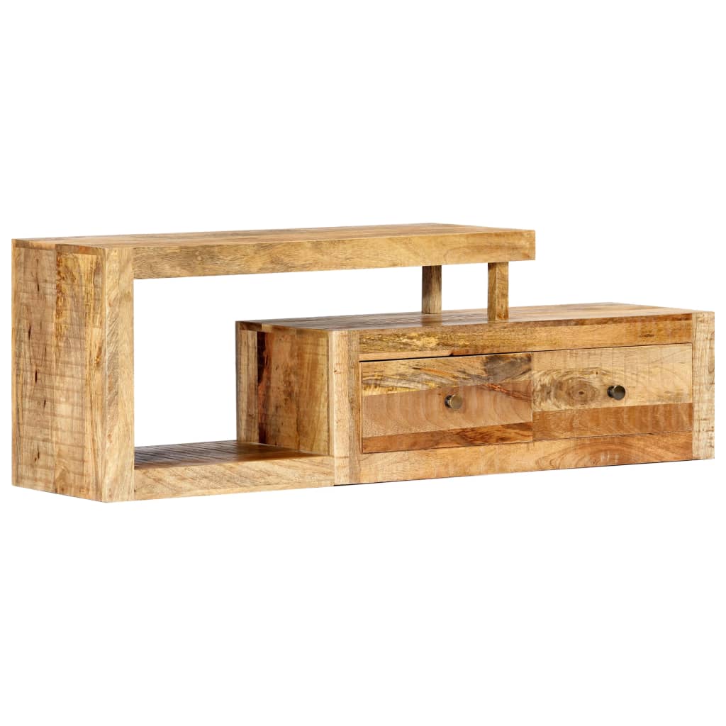 Meuble TV en bois de récupération au style industriel 120 cm-Marron-1-La-Fabrique-Industrielle