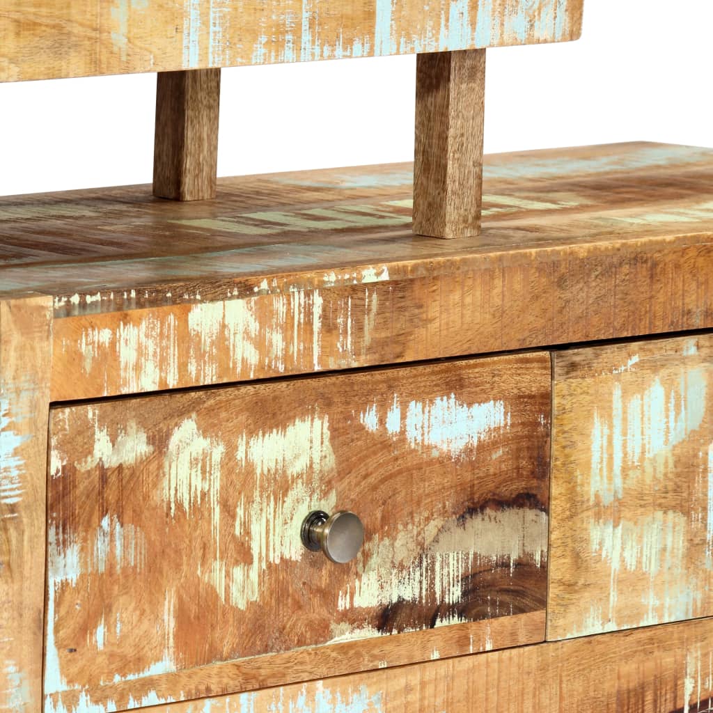 Meuble TV en bois de récupération au style industriel 120 cm-La-Fabrique-Industrielle