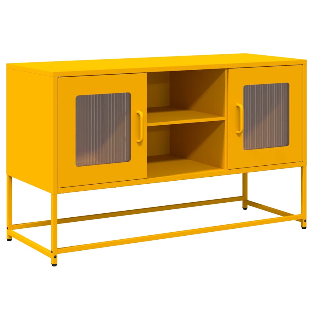 Meuble TV en fer forgé au design industriel-La-Fabrique-Industrielle