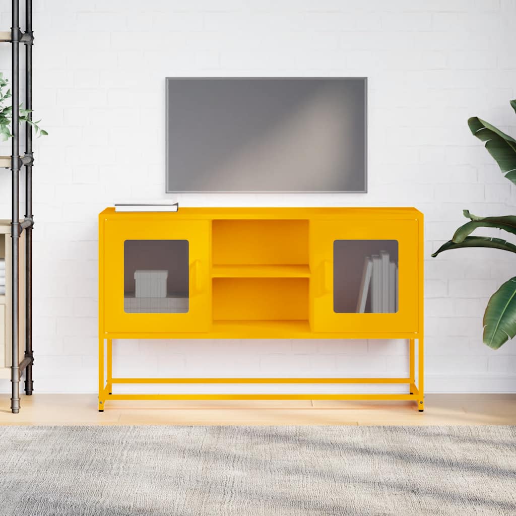Meuble TV en fer forgé au design industriel-La-Fabrique-Industrielle