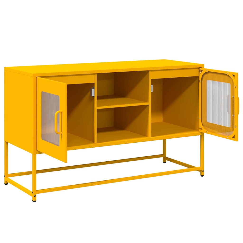 Meuble TV en fer forgé au design industriel-La-Fabrique-Industrielle