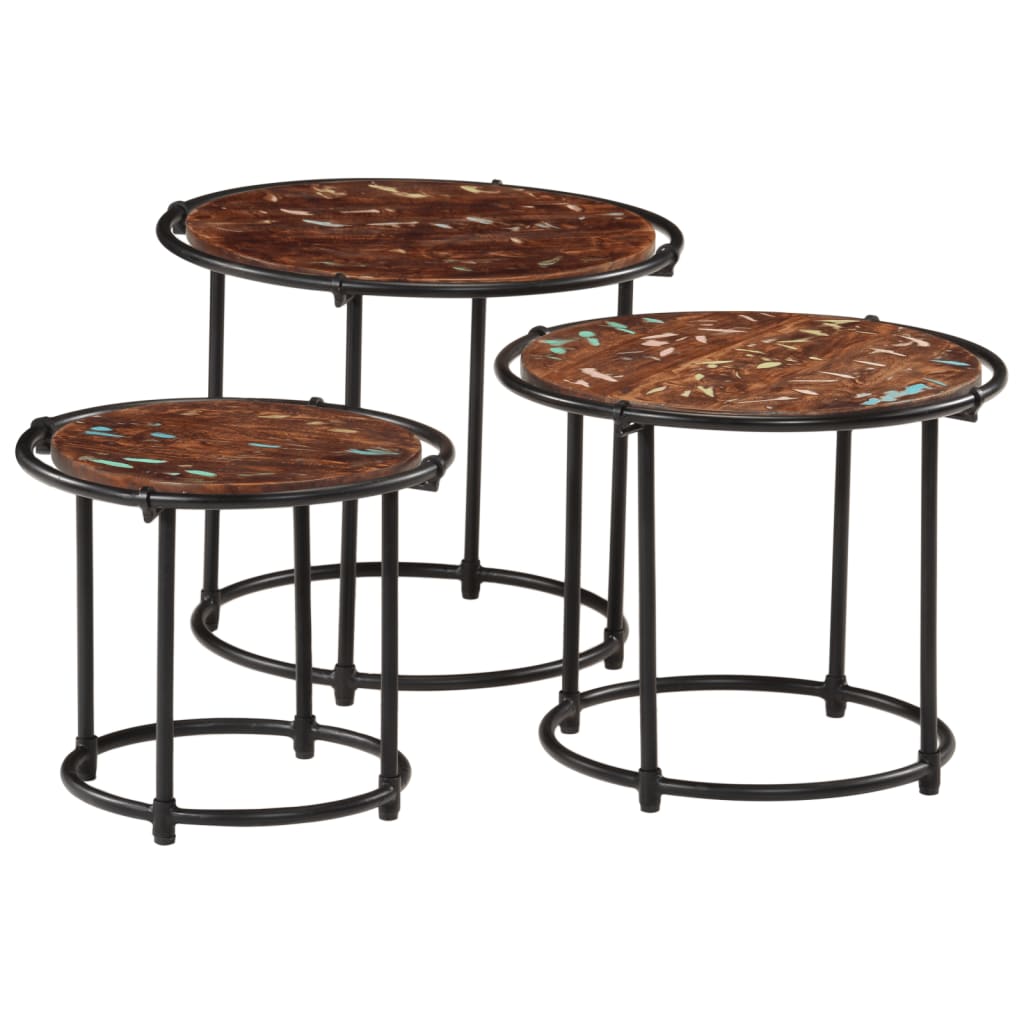 Meuble d'Appoint en Bois et Fer Style Industriel-solid wood reclaimed-1-La-Fabrique-Industrielle