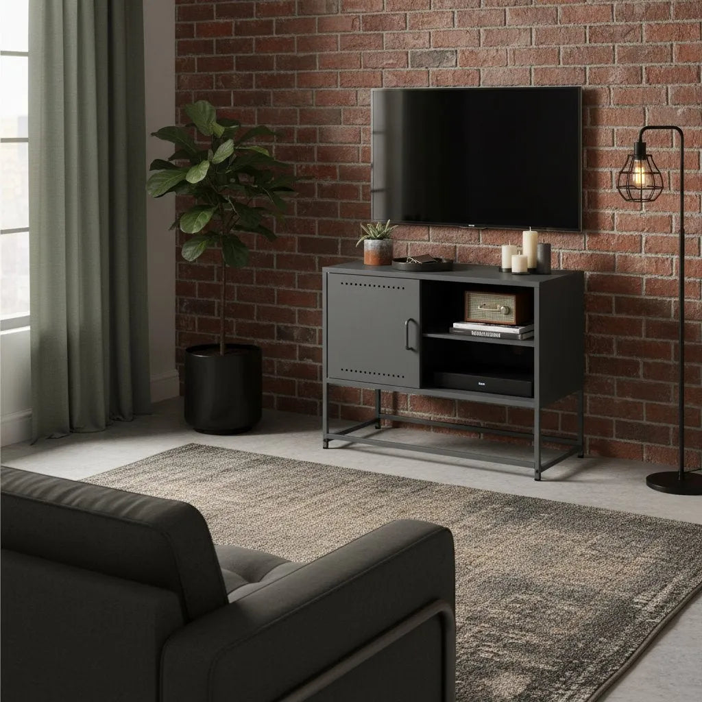 Meuble TV Style Industriel en Fer