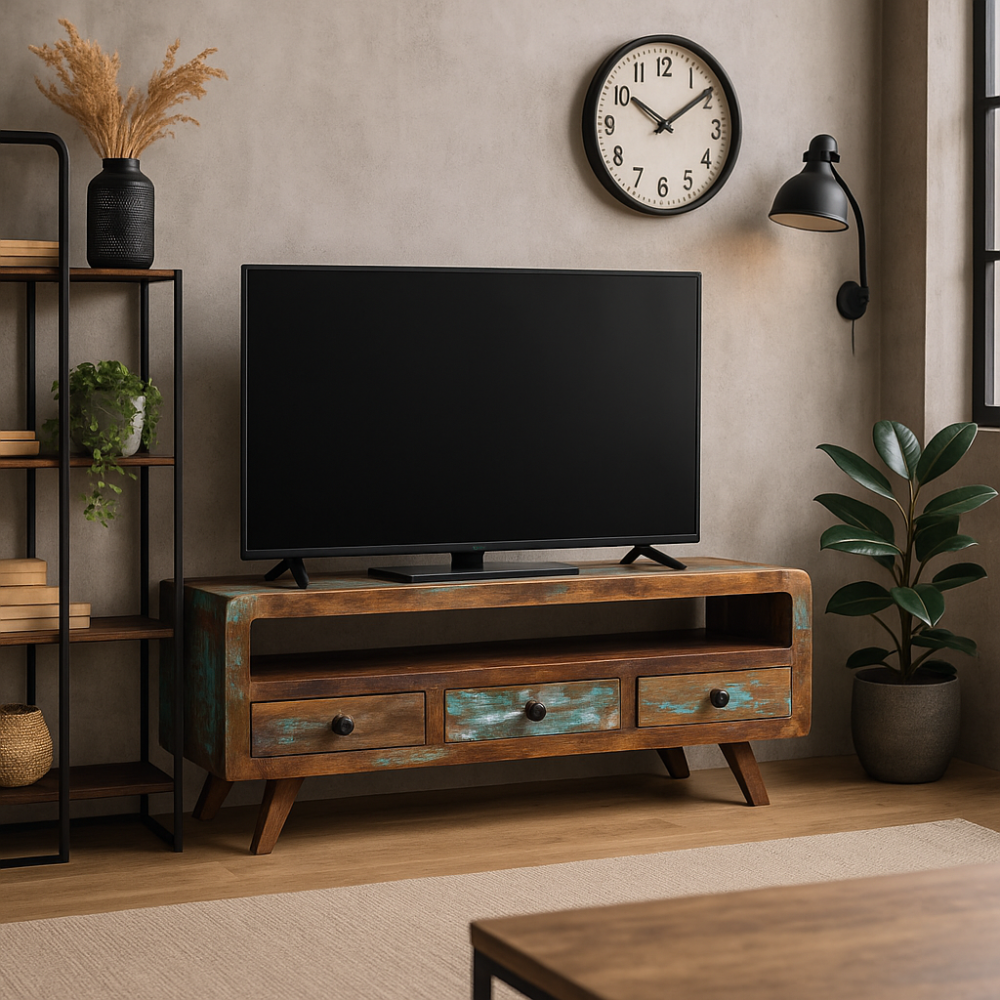 Meuble TV au Style Industriel Fait Maison