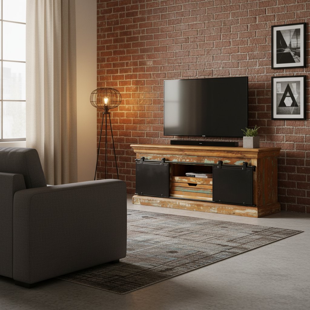 Meuble TV avec Charme Industriel Vintage