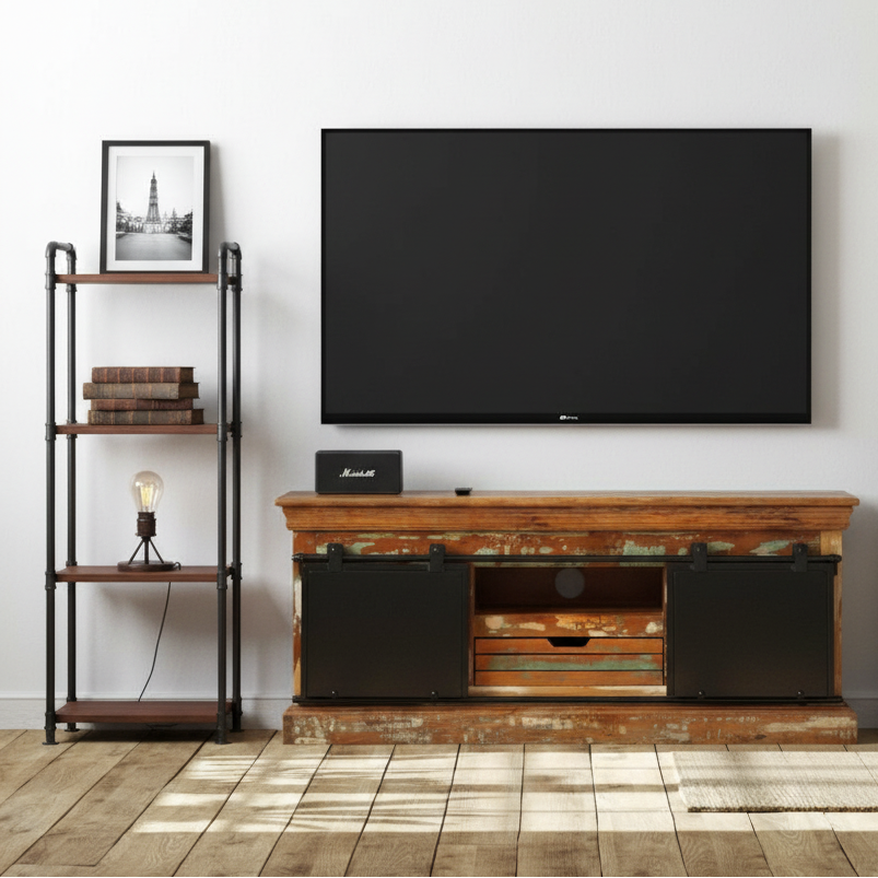 Meuble TV avec Charme Industriel Vintage