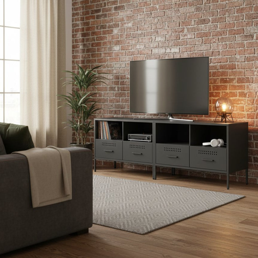 Meuble TV en Acier Design Industriel