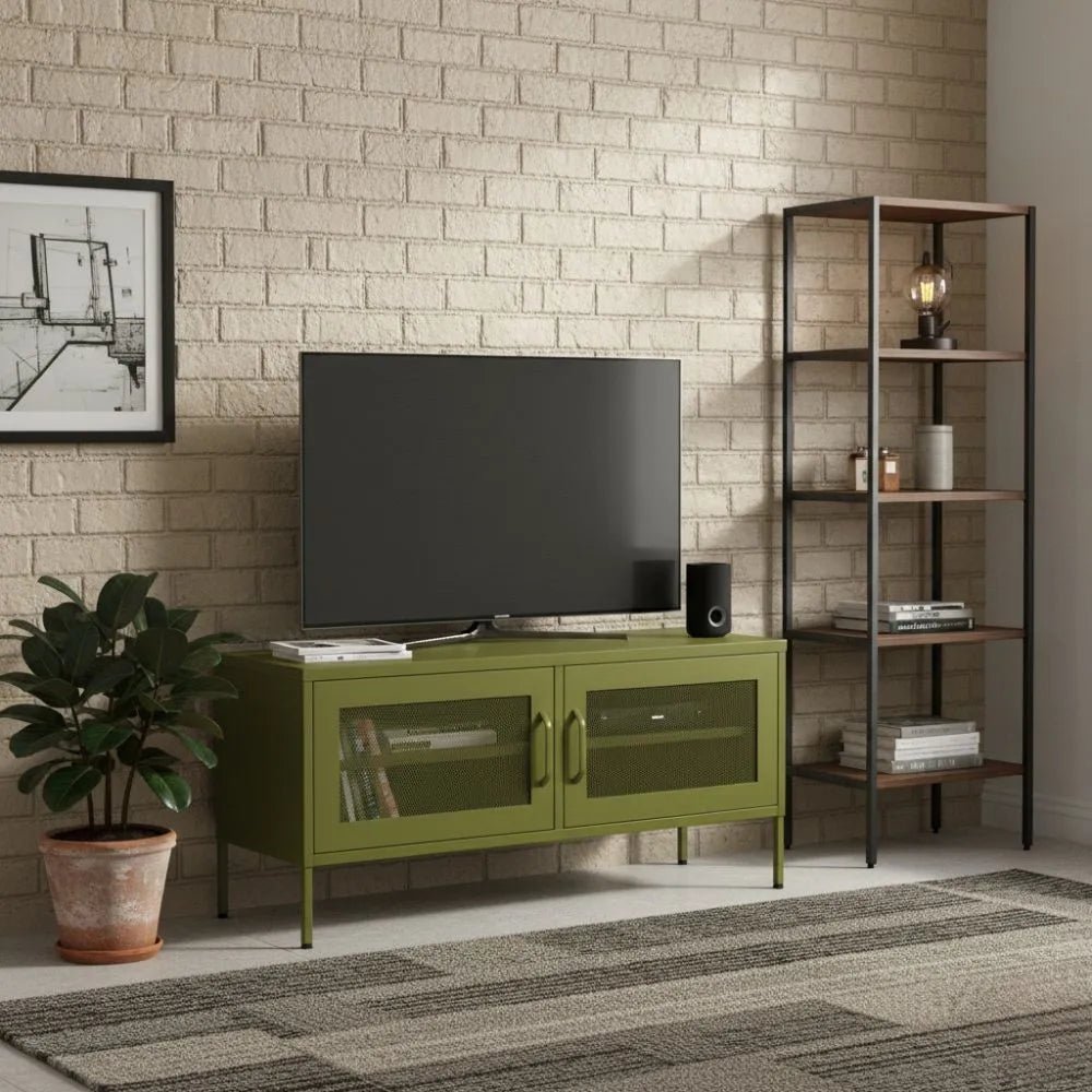 Meuble TV en Acier Industriel