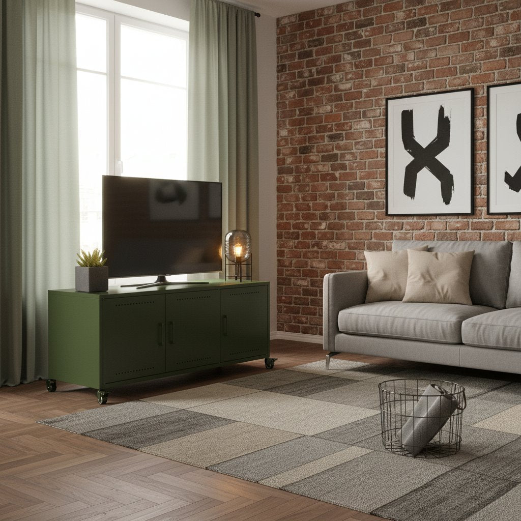 Meuble TV en Métal Design Olive