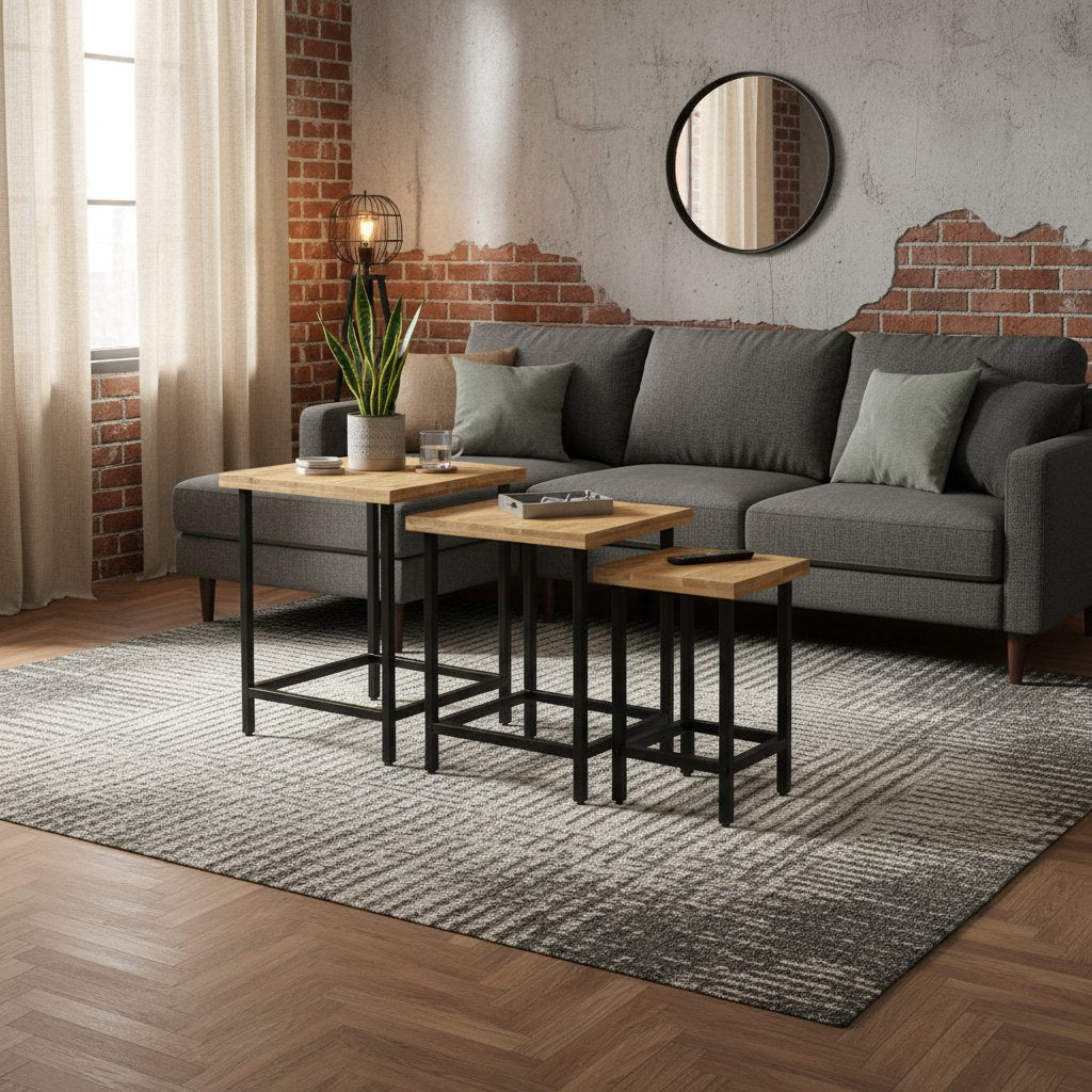 Meuble d'Appoint Gigogne pour Salon Industriel