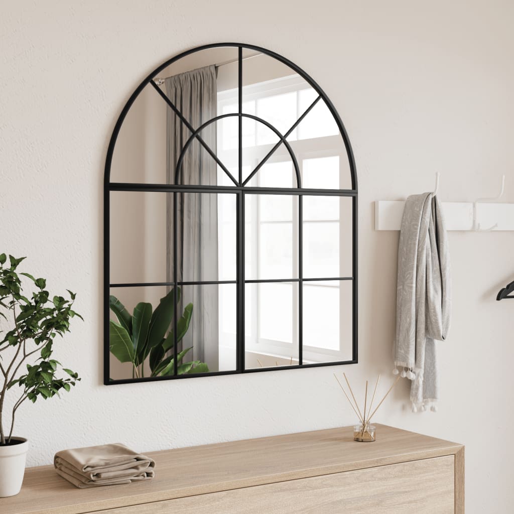 Miroir Arche en Métal Noir Industriel-1-80 x 40 cm-La-Fabrique-Industrielle