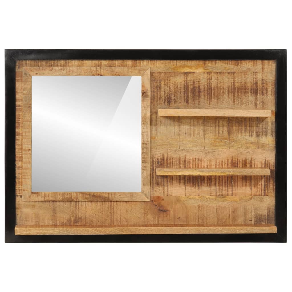 Miroir Industriel Avec Étagères pour Salle de Bain-La-Fabrique-Industrielle