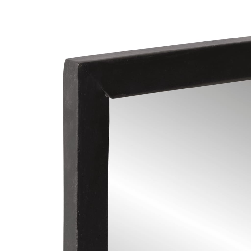 Miroir Industriel avec Bois de manguier et Métal-La-Fabrique-Industrielle