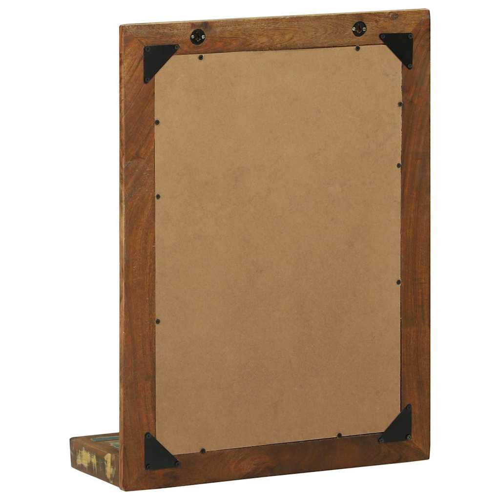 Miroir Industriel en Bois Recyclé-La-Fabrique-Industrielle