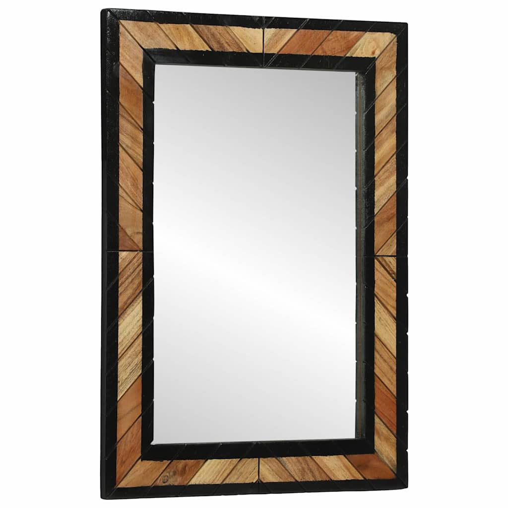 Miroir Industriel en Bois d'Acacia-La-Fabrique-Industrielle
