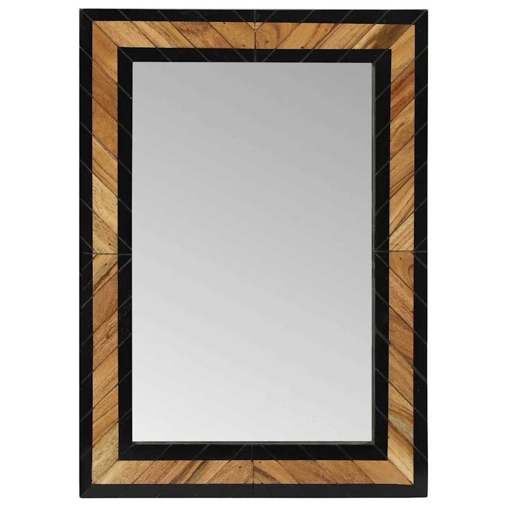 Miroir Industriel en Bois d'Acacia-La-Fabrique-Industrielle