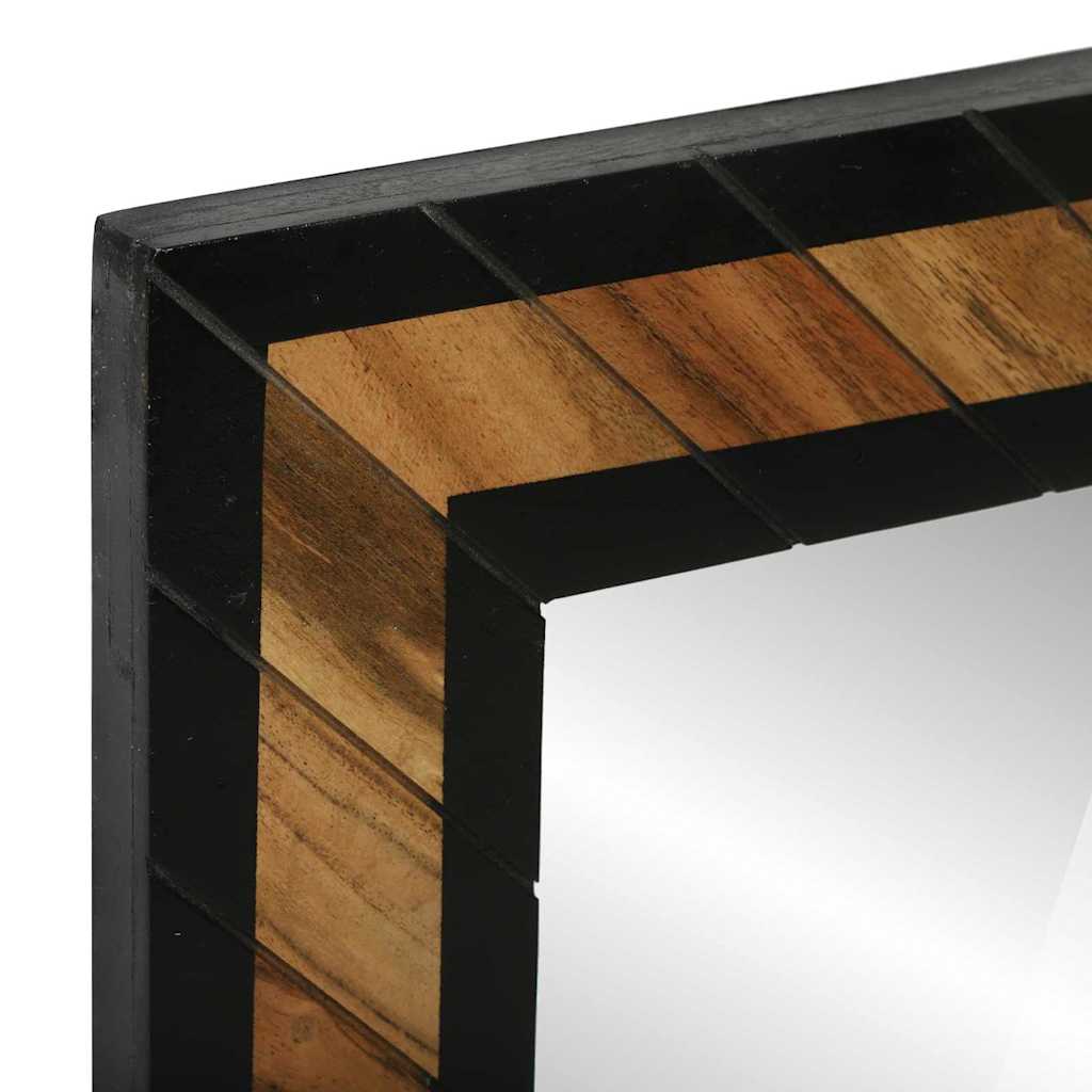 Miroir Industriel en Bois d'Acacia-La-Fabrique-Industrielle