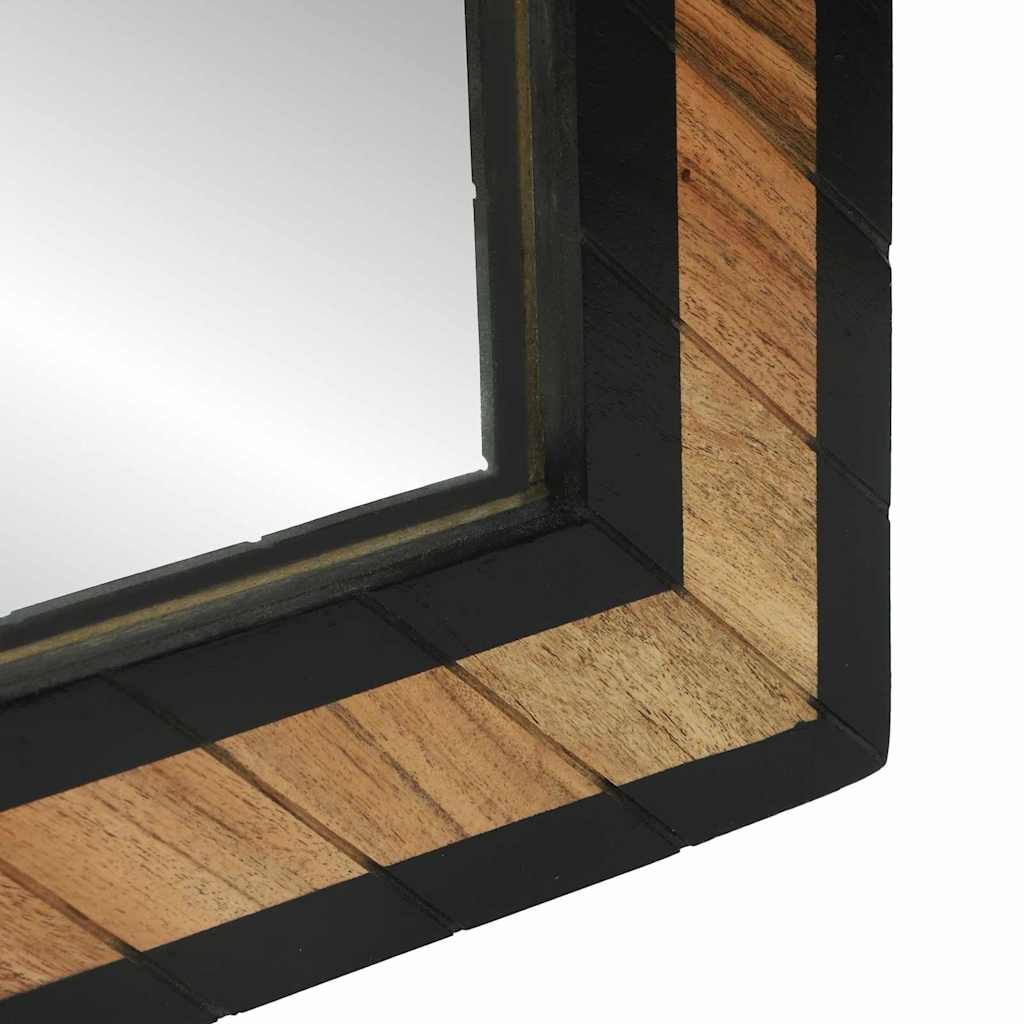 Miroir Industriel en Bois d'Acacia-La-Fabrique-Industrielle