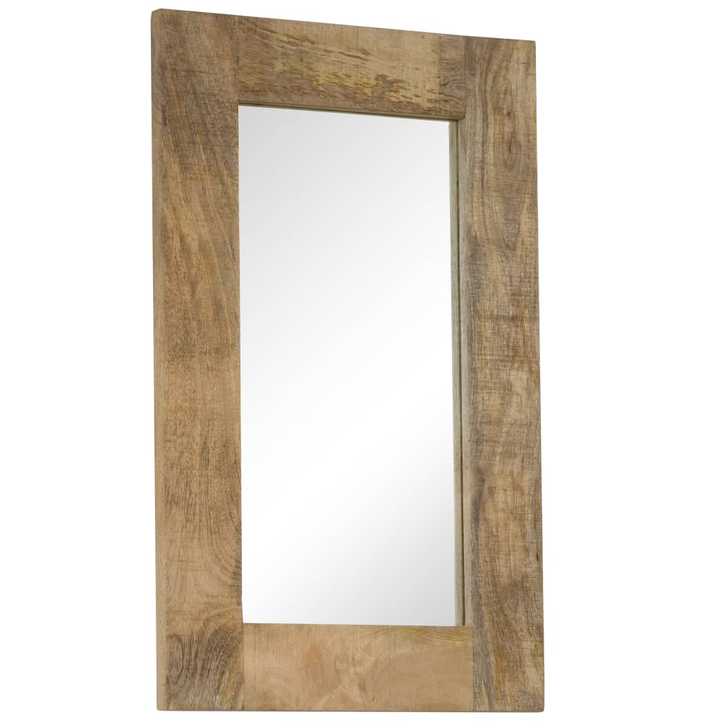 Miroir Industriel en Bois de Manguier Massif-La-Fabrique-Industrielle