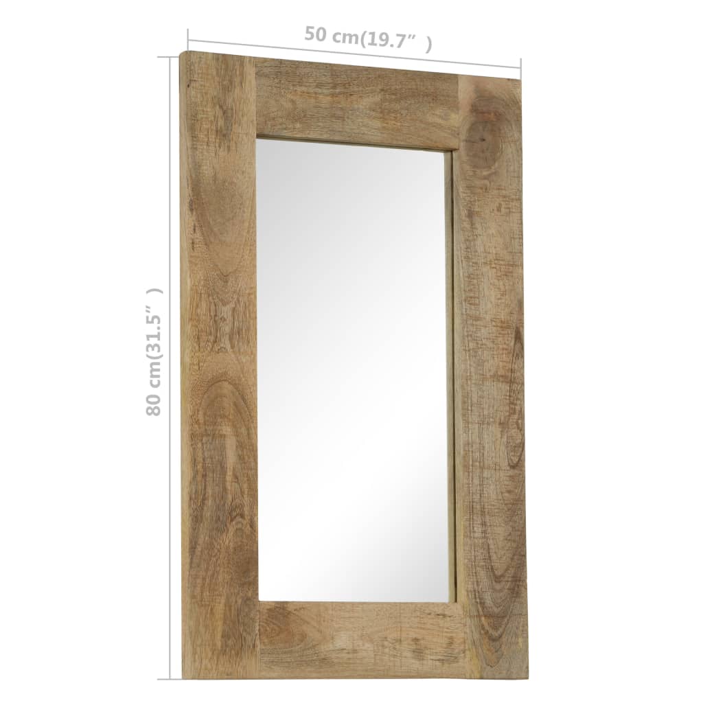 Miroir Industriel en Bois de Manguier Massif-La-Fabrique-Industrielle