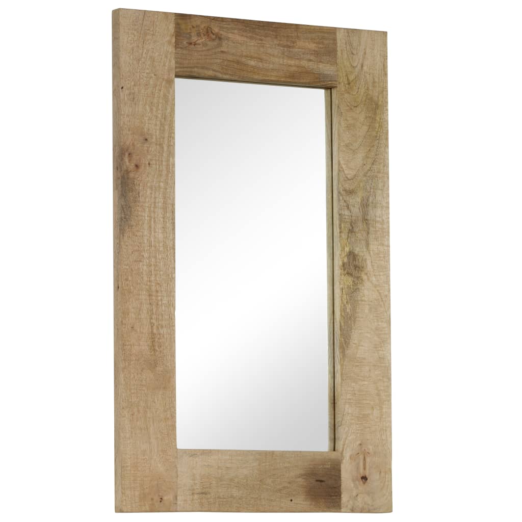 Miroir Industriel en Bois de Manguier Massif-La-Fabrique-Industrielle