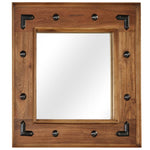 Miroir en Bois d'Acacia au Style Industriel-1-50 x 50 cm-La-Fabrique-Industrielle