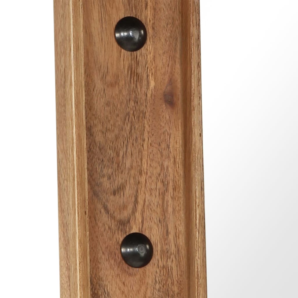 Miroir en Bois d'Acacia au Style Industriel-La-Fabrique-Industrielle