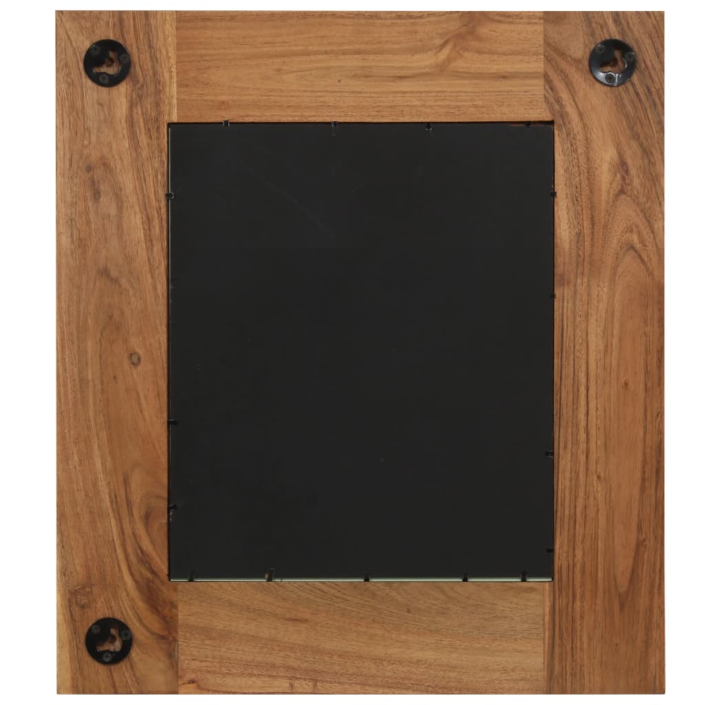 Miroir en Bois d'Acacia au Style Industriel-La-Fabrique-Industrielle