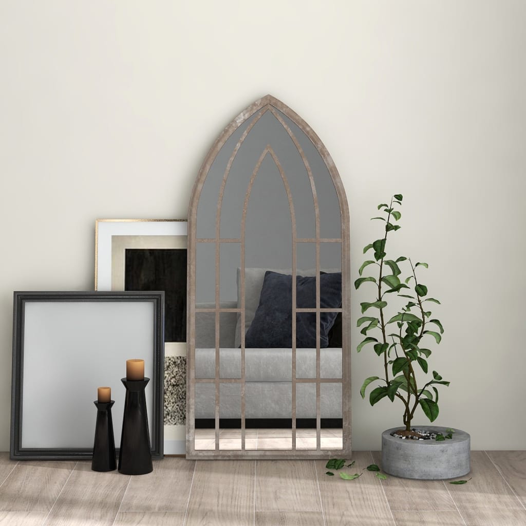 Miroir en Fer au Style Industriel Noir-Couleur sable-1-100 x 45 cm-La-Fabrique-Industrielle