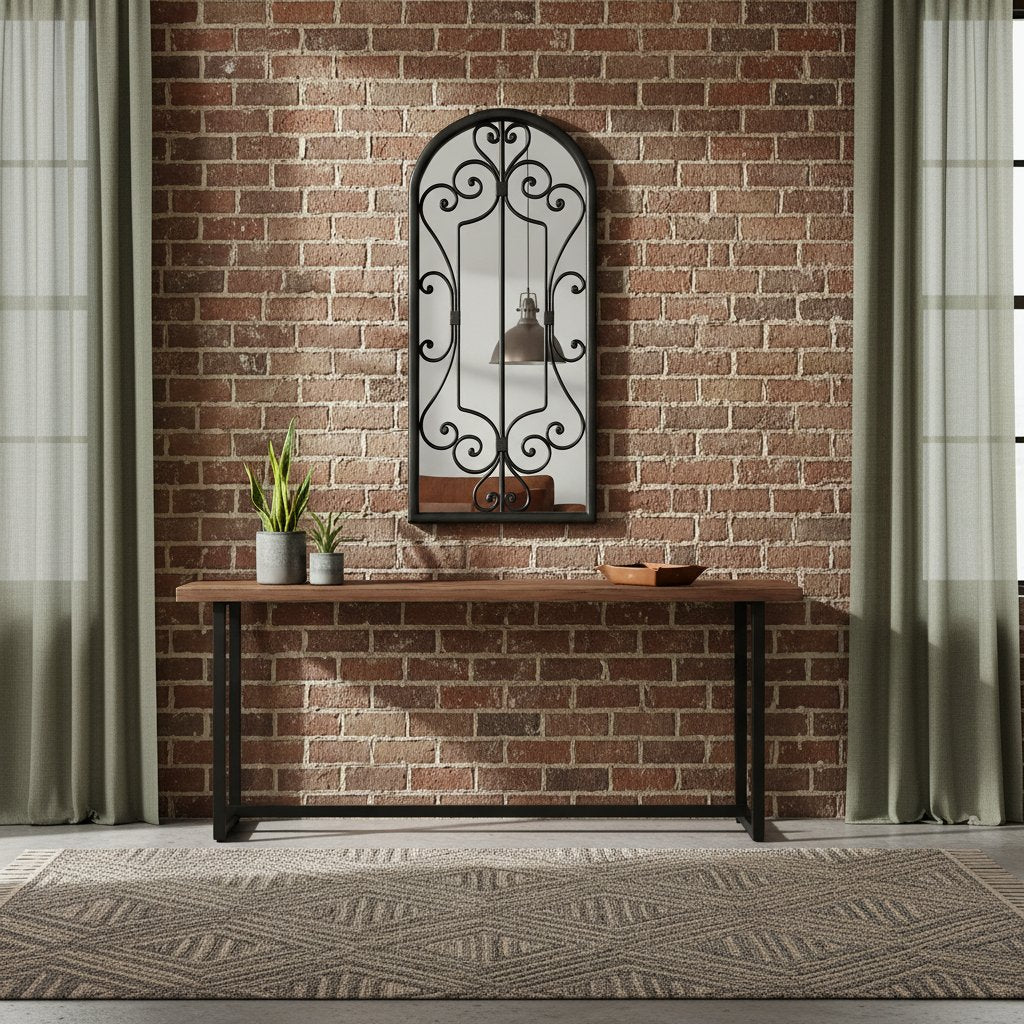 Miroir Industriel en Forme d'Arche