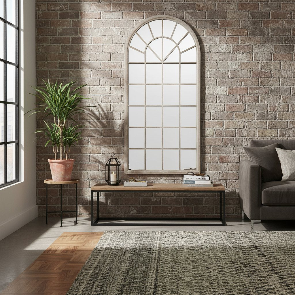 Miroir en Fer Forgé Finition Antique