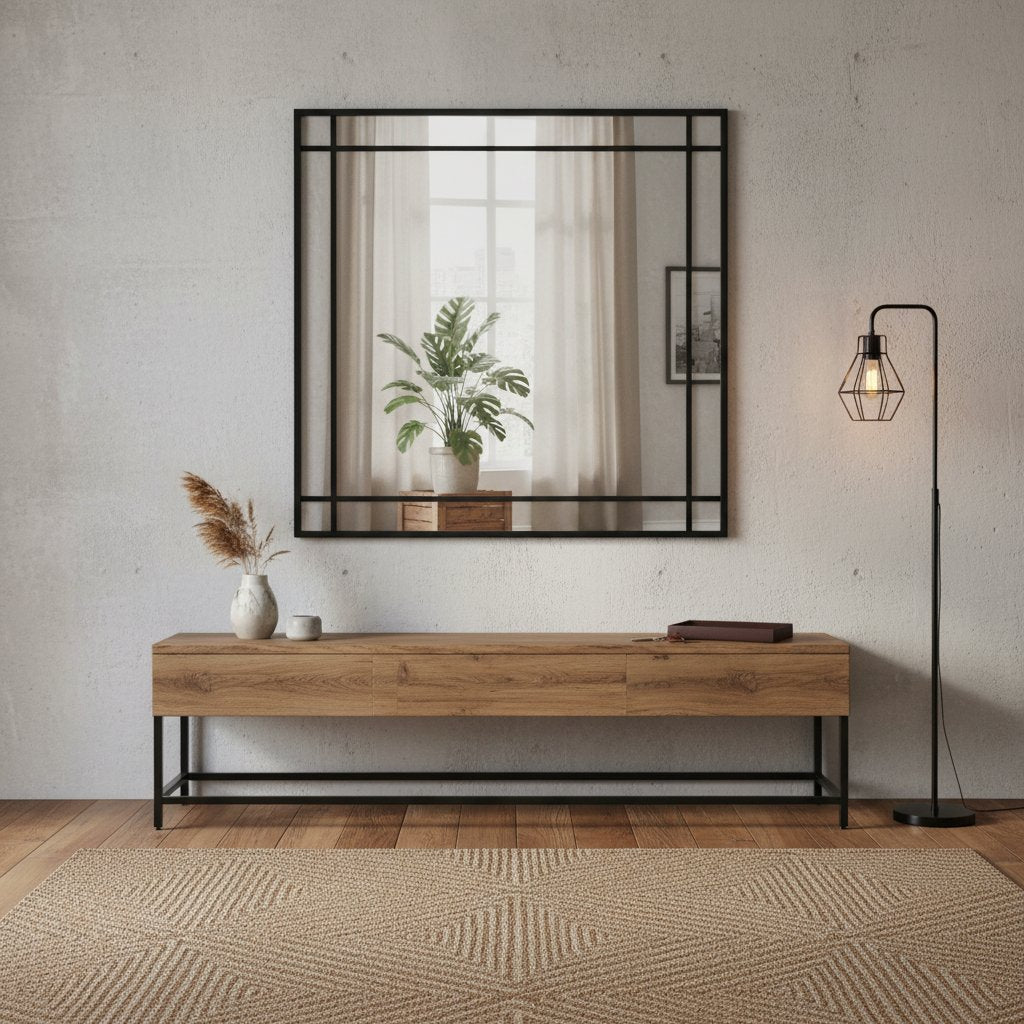 Miroir en Fer Type Industriel