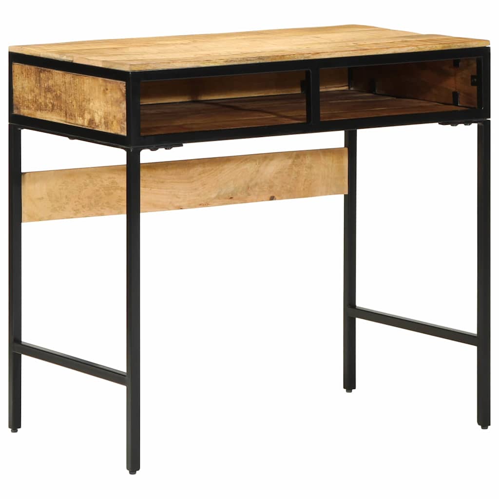 Petit Bureau Industriel en Bois de Manguier-sans tiroir-La-Fabrique-Industrielle