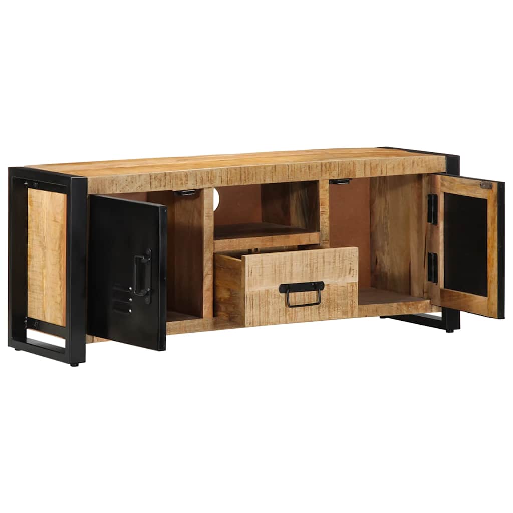 Petit Meuble TV en Bois et Métal au Style Industriel-La-Fabrique-Industrielle