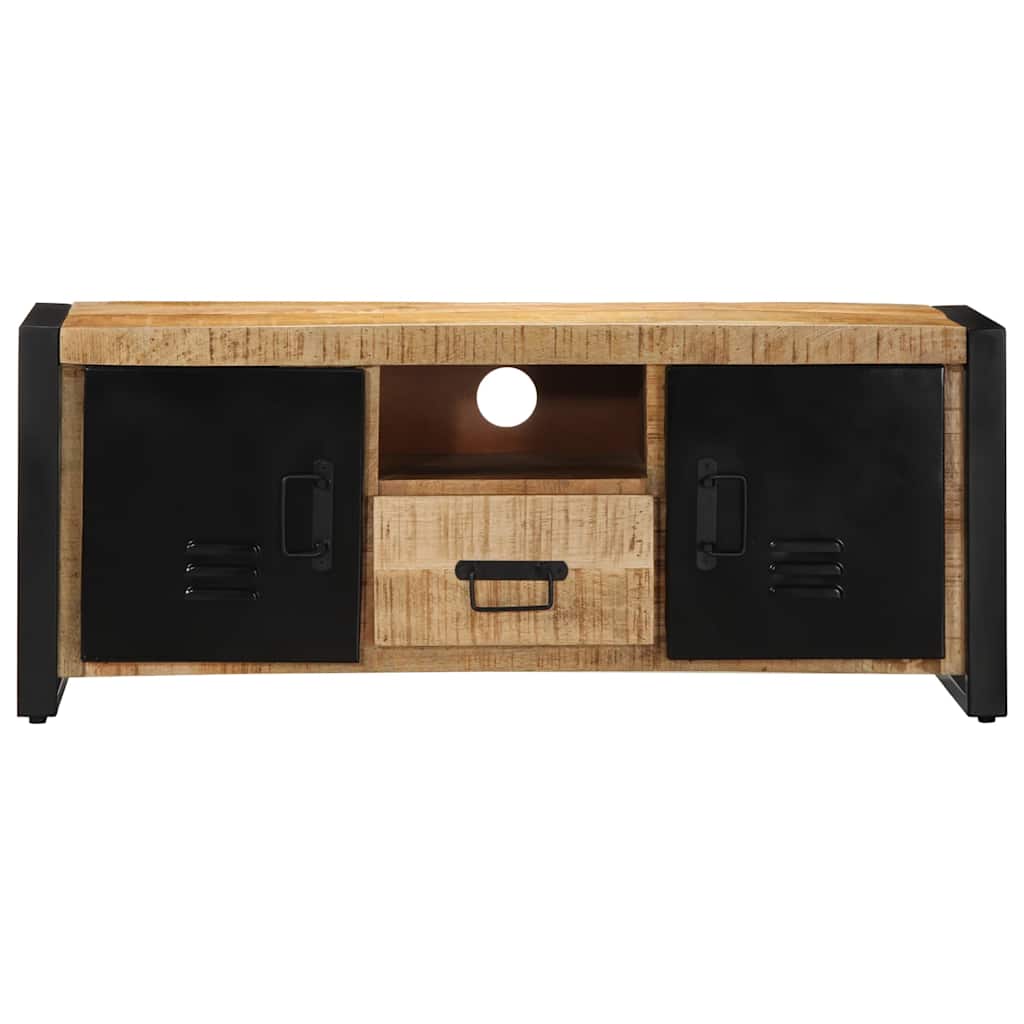 Petit Meuble TV en Bois et Métal au Style Industriel-La-Fabrique-Industrielle