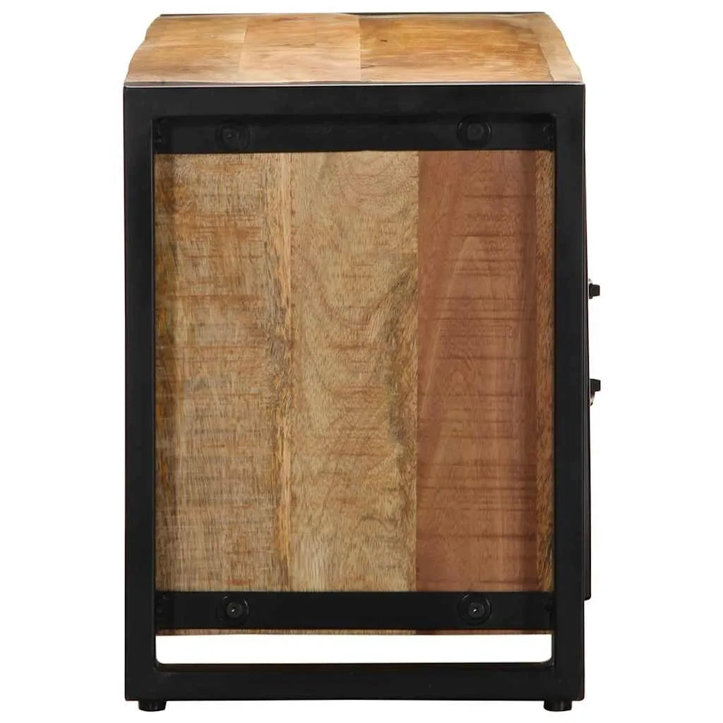 Petit Meuble TV en Bois et Métal au Style Industriel-La-Fabrique-Industrielle