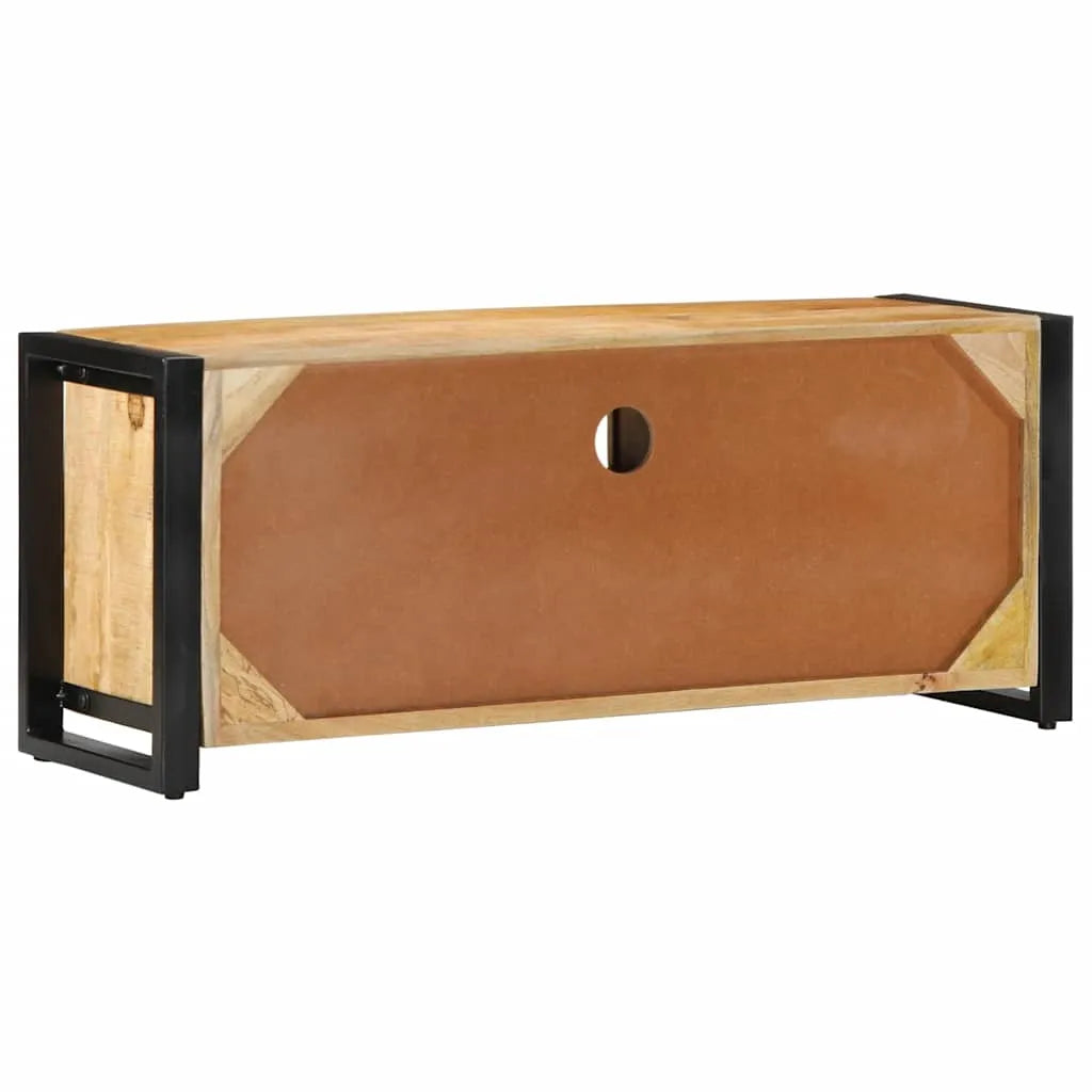 Petit Meuble TV en Bois et Métal au Style Industriel-La-Fabrique-Industrielle