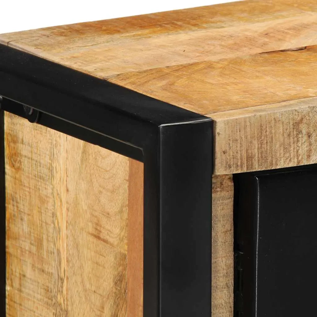 Petit Meuble TV en Bois et Métal au Style Industriel-La-Fabrique-Industrielle