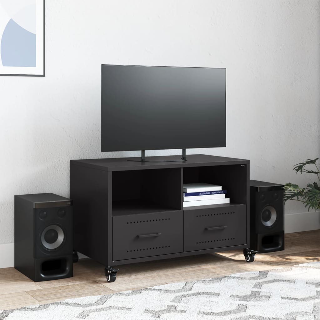 Petit Meuble TV en acier laminé-La-Fabrique-Industrielle