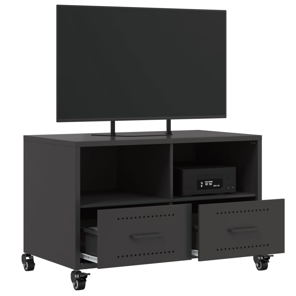 Petit Meuble TV en acier laminé-La-Fabrique-Industrielle
