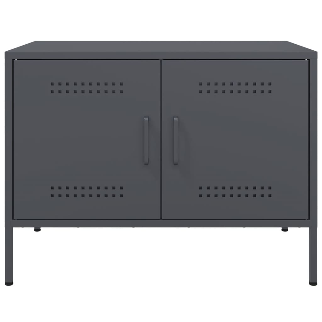 Petit meuble TV en métal anthracite-La-Fabrique-Industrielle