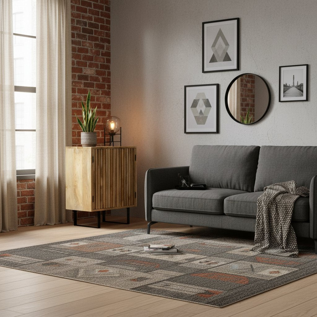 Petit Buffet en Bois Massif avec Portes