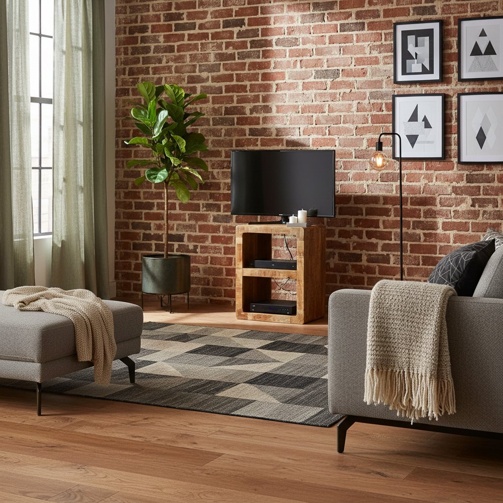 Petit Meuble TV en Bois de Manguier Massif