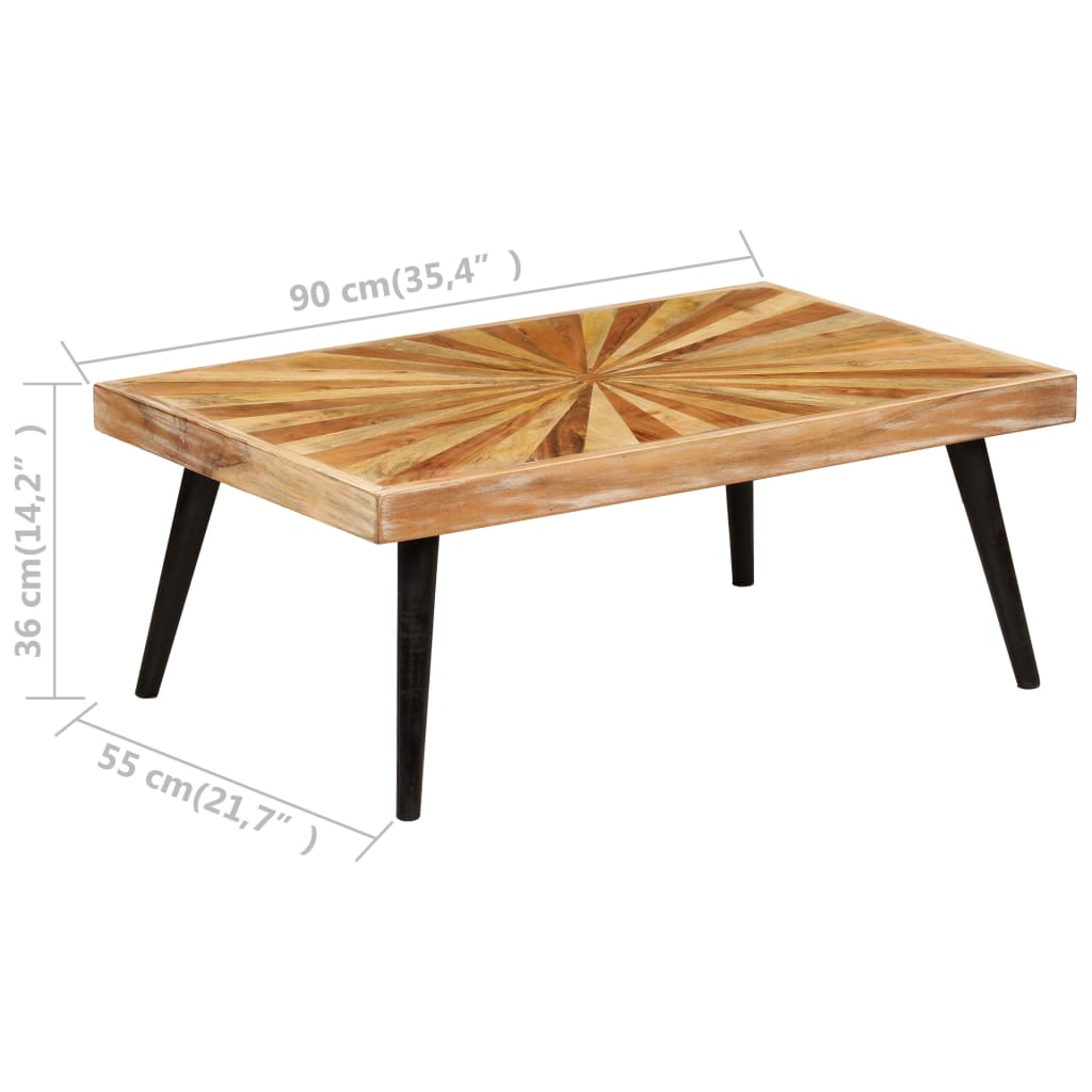 Petite Table Basse en Bois de Manguier Massif-La-Fabrique-Industrielle
