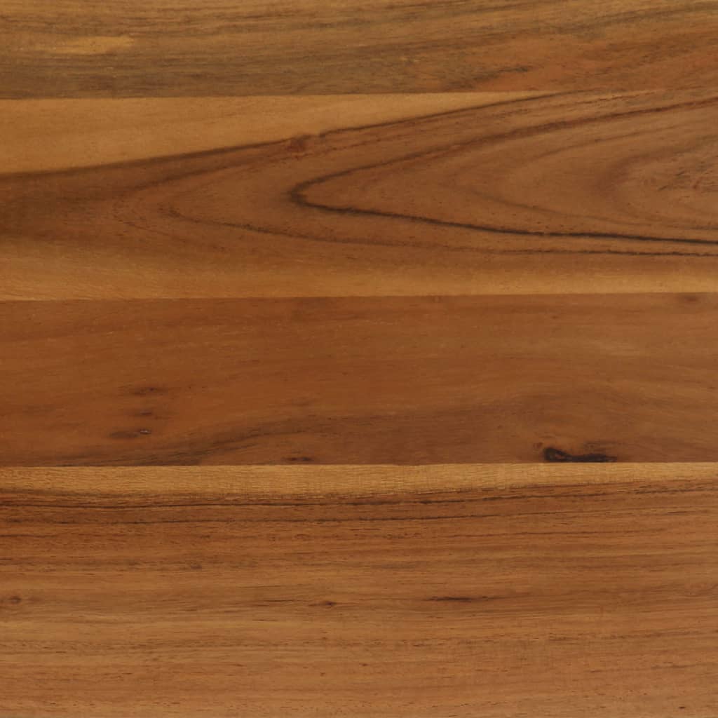 Petite Table Industrielle en Bois d'Acacia et Acier-La-Fabrique-Industrielle