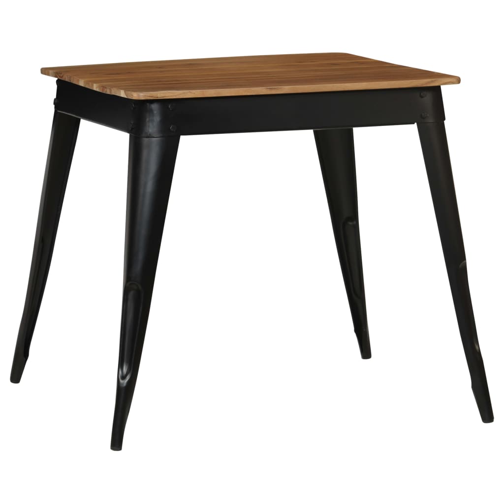 Petite Table Industrielle en Bois d'Acacia et Acier-La-Fabrique-Industrielle